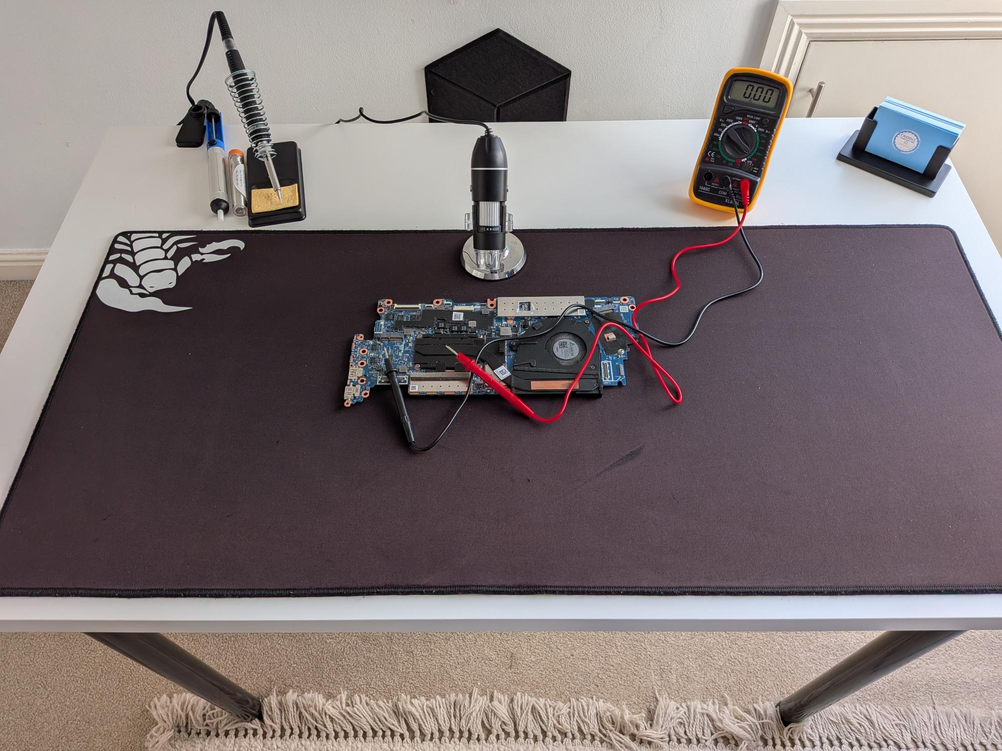 Motherboard diagnostics with multimeter - Criddle Computer Care Crawley
